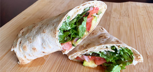 Healthy #Vegan Hummus Wrap | #SimplyVegan